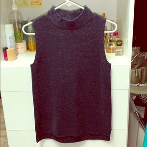 Banana Republic Dark Blue Sparkly Sweater Top